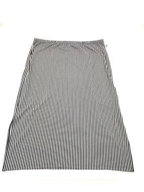 Tribal-NWT-Black & White Vertical Stripe Midi Skirt - Pull-On. Size XXL